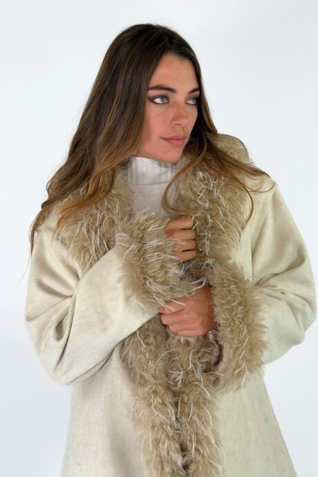 CHAQUETA CANNES MIDI Crudo