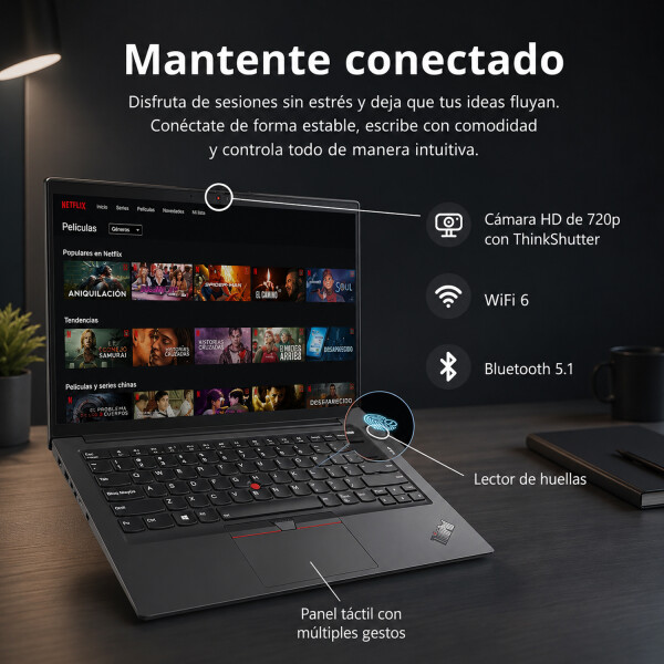 Notebook Lenovo Thinkpad E14 G5 Ryzen 7 8gb 256gb 14" NOTEBOOK RFPL LENOVO E14 G5 R7/8/256/14"