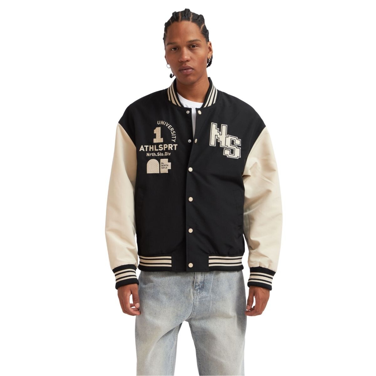CAMPERA S-XXL - NEGRO BLAN 