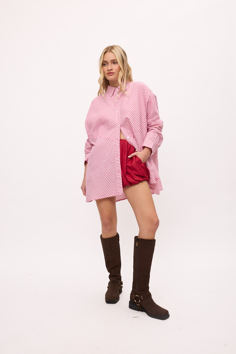 Camisa Country Rosa