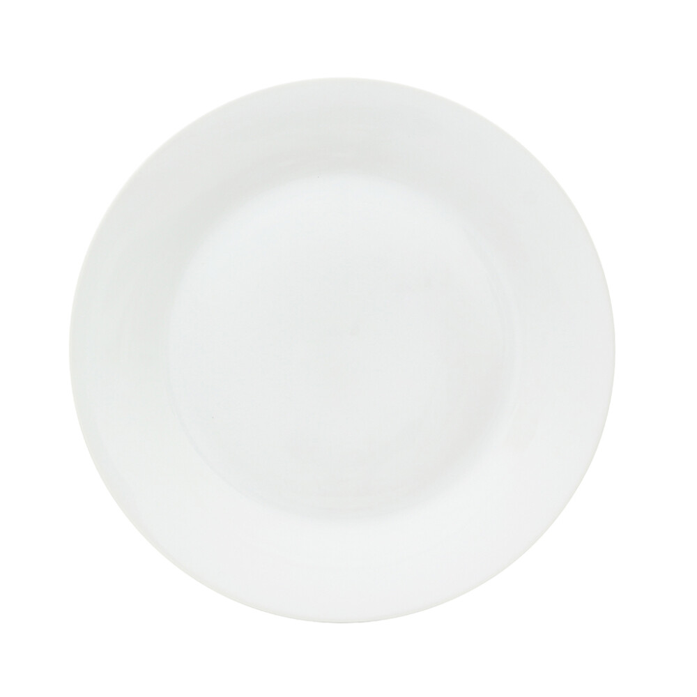 Plato De Mesa Blanco Porcelana PLATO DE MESA BLANCO PORCELANA