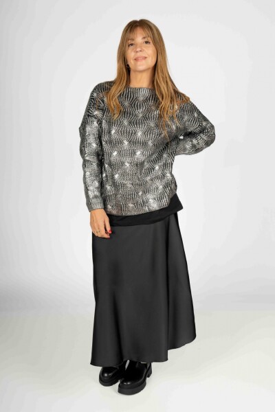 Sweater Hiedra Plateado