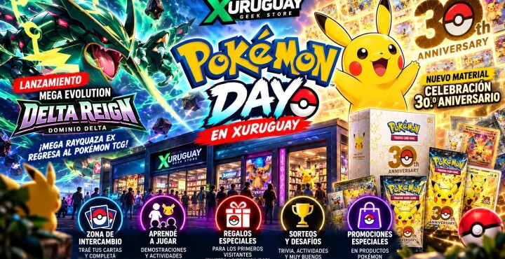 ⚡ Pokémon Day en Xuruguay: ¡Delta Reign y el 30.º Aniversario llegan este 7 de noviembre!