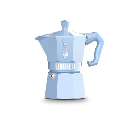 Cafetera Bialetti Exclusive Celeste 3 Pocillos (Aluminio) CELESTE