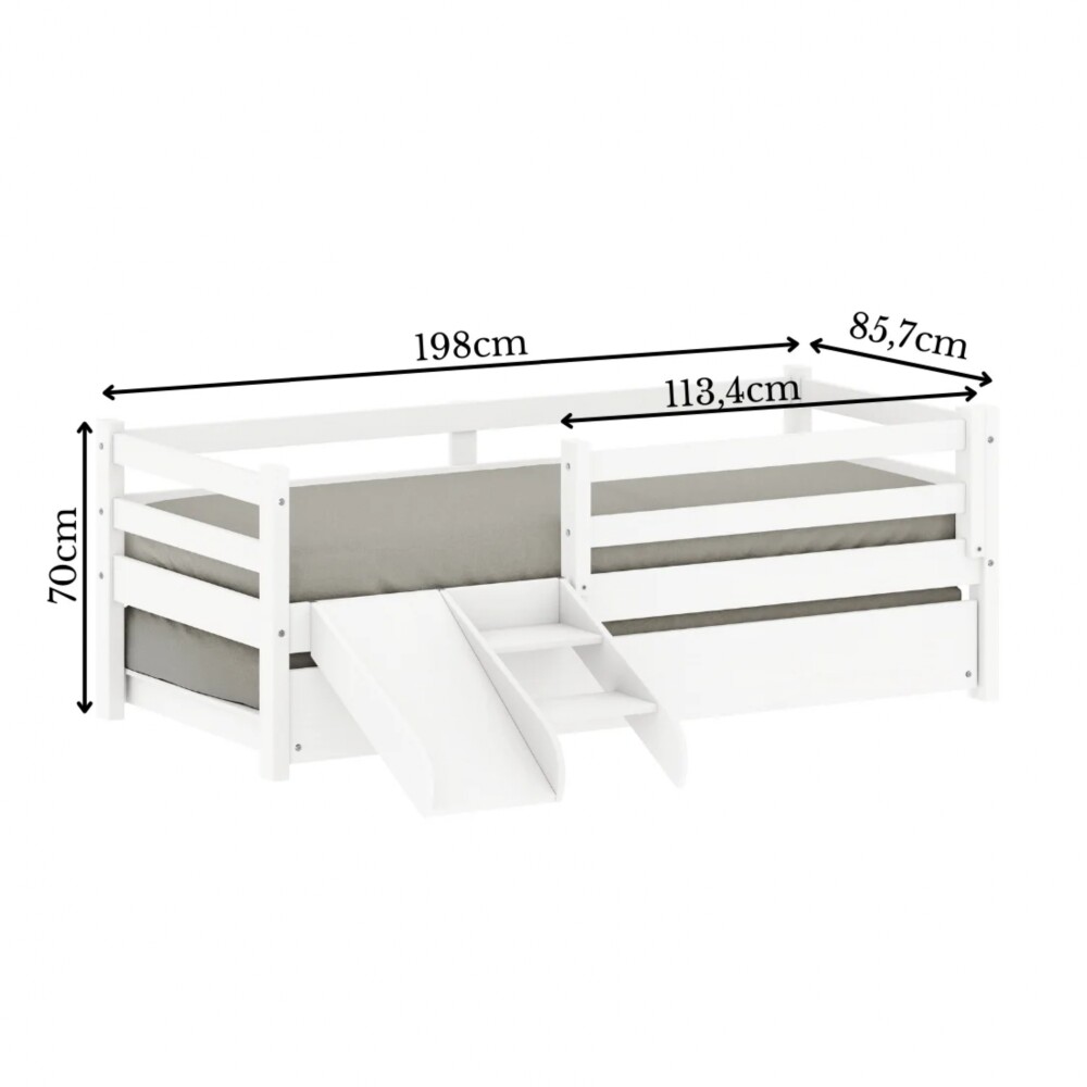 Cama marinera 1 Plaza Infantil Blanco