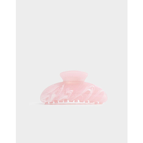 Broche Acrílico Curvo Rosa Claro