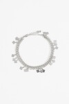 Tobillera cadena dijes plateado