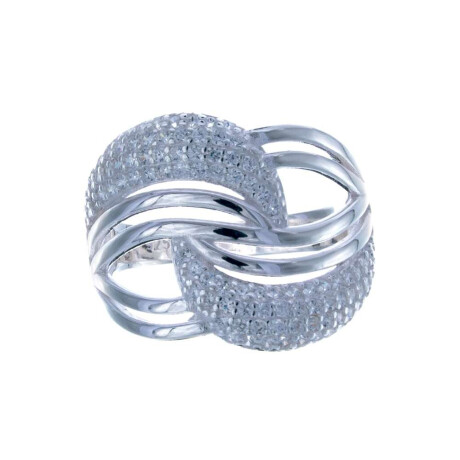 Anillo De Plata 925 Con Circonias