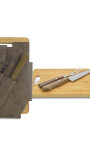 SET PARRILLERO CORRIEDALE TABACO