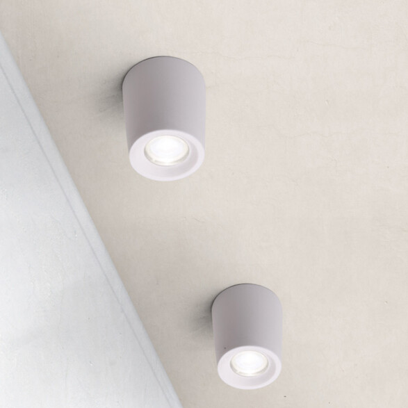 Aplique de techo Ø60mm blanco 1,7W cálida IP55 LIVIA 60 FL0957