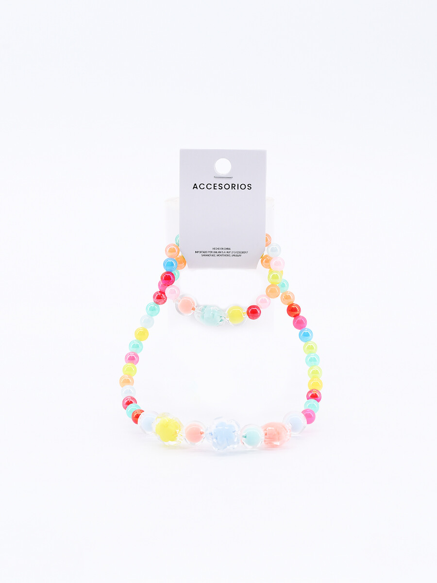 SET COLLAR Y PULSERA - MULTICOLOR 