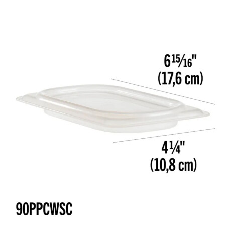 Tapa para Cuba Policarbonato GN 1/9 Tapa para Cuba Policarbonato GN 1/9