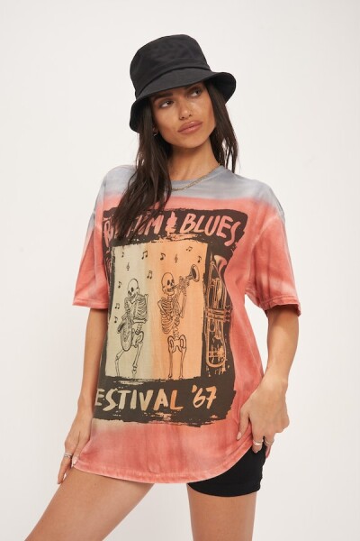 R&B VINTAGE DYE RELAXED TEE Multicolor