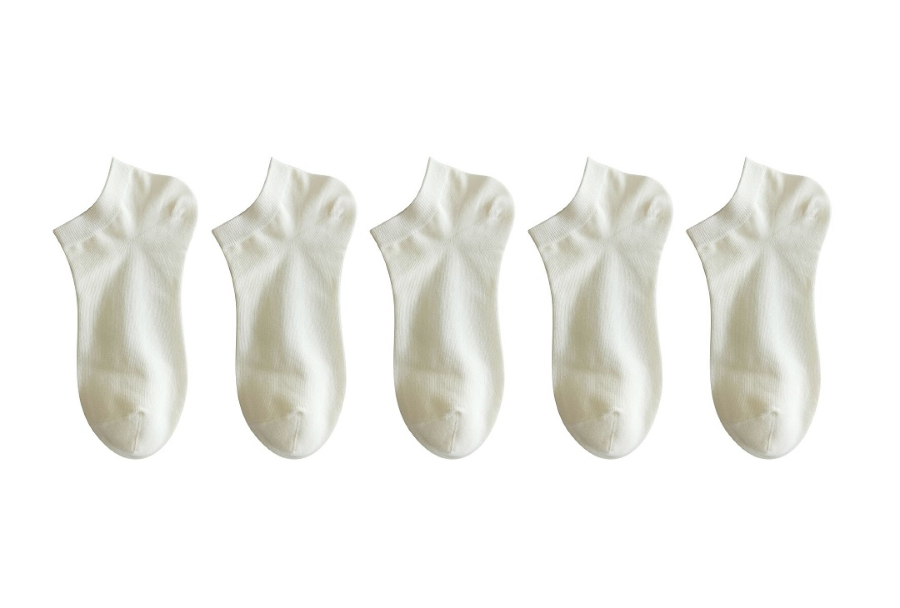 Soquete 5 pares - blanco 