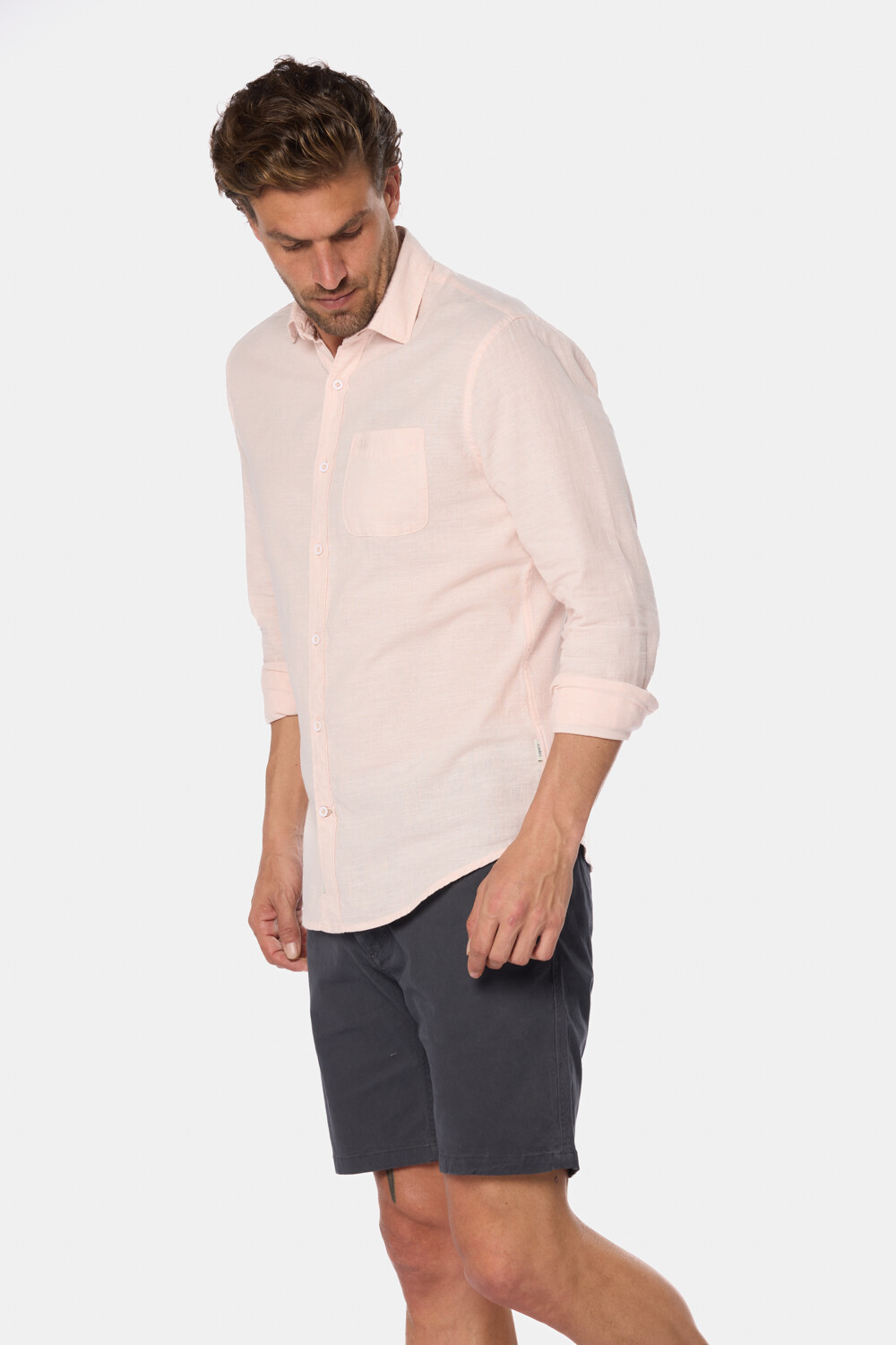 BERMUDA CON CINTURA ELASTIZADA Gris