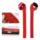 Set X2 Straps Correas Levantamiento Pesas Gym Negro Rojo