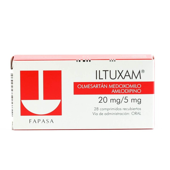 ILTUXAM 20 MG./ 5 MG. CJ X 28 COMP. REC. única