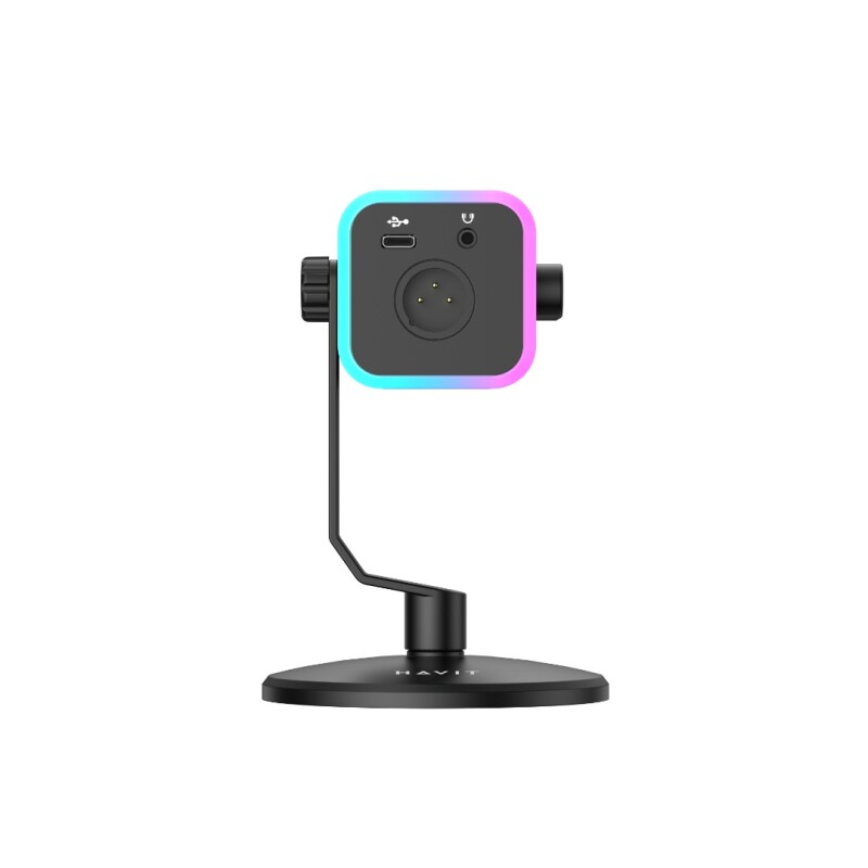 Microfono Havit PC series GK71 omnidireccional negro USB p/ PC c/ cancelacion de ruido y mute Microfono Havit PC series GK71 omnidireccional negro USB p/ PC c/ cancelacion de ruido y mute