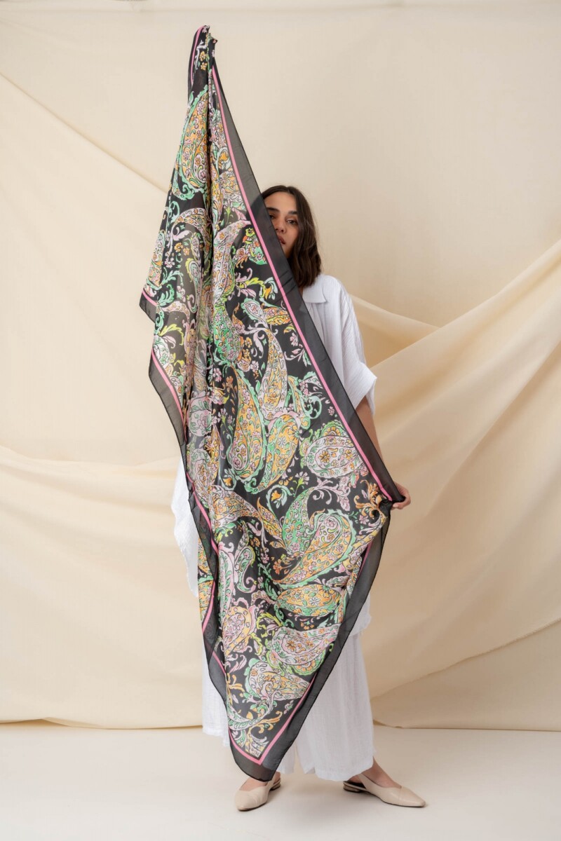 PAÑUELO ARABESQUE - Negro 