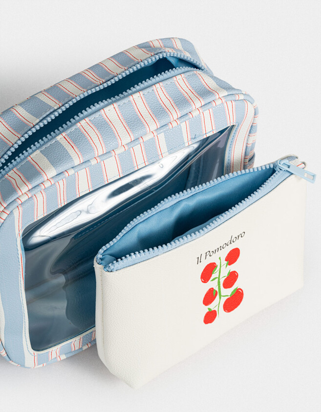 Porta Cosméticos Set De Portacosméticos - Estampado Rayas