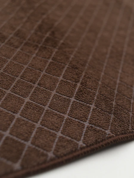 SECA PLATOS TEXTIL MARRON