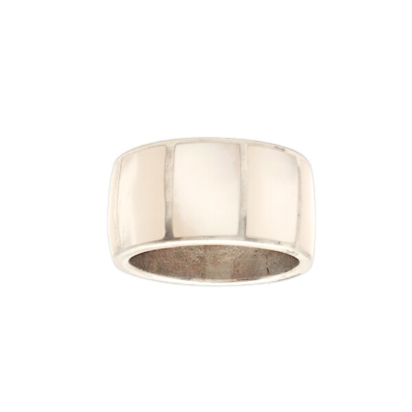 Anillo Bombé-Plata 925-Piedra Nacar-AN3395 conpiedra
