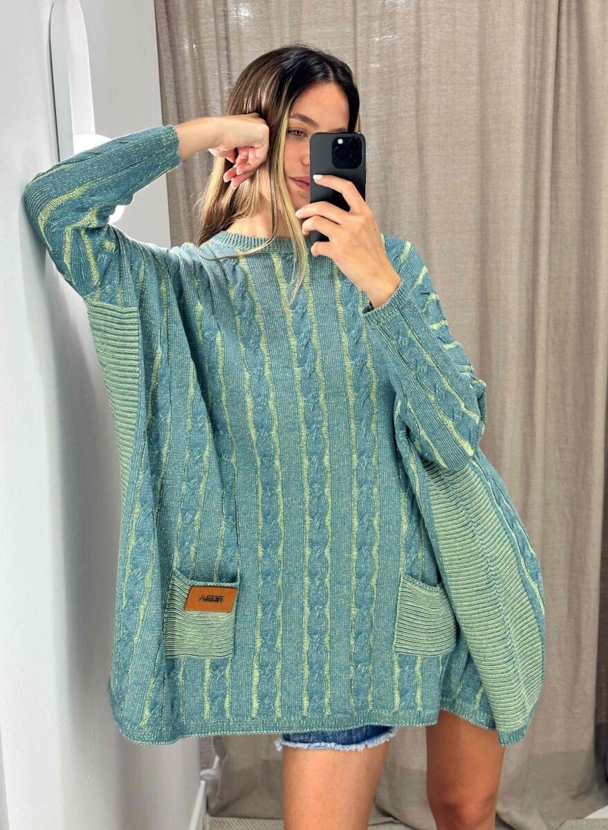 Sweater Oceano - Verde/Petroleo 