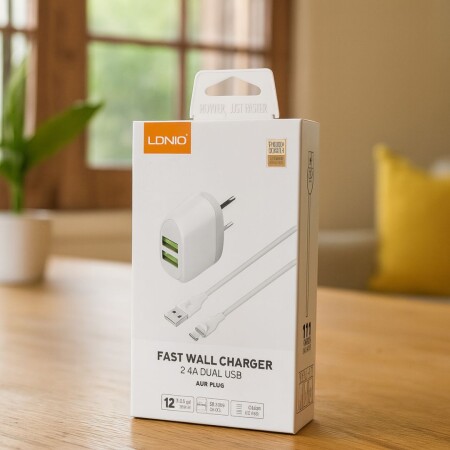 CARGADOR DE PARED 2.4A DUAL USB CARGADOR DE PARED 2.4A DUAL USB