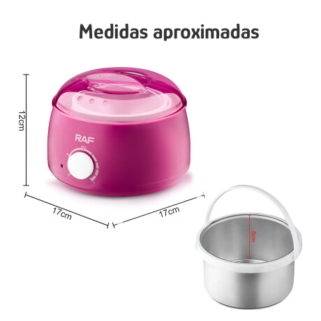 Calentador De Cera 65W Profesional Olla Temp Regulable Fucsia