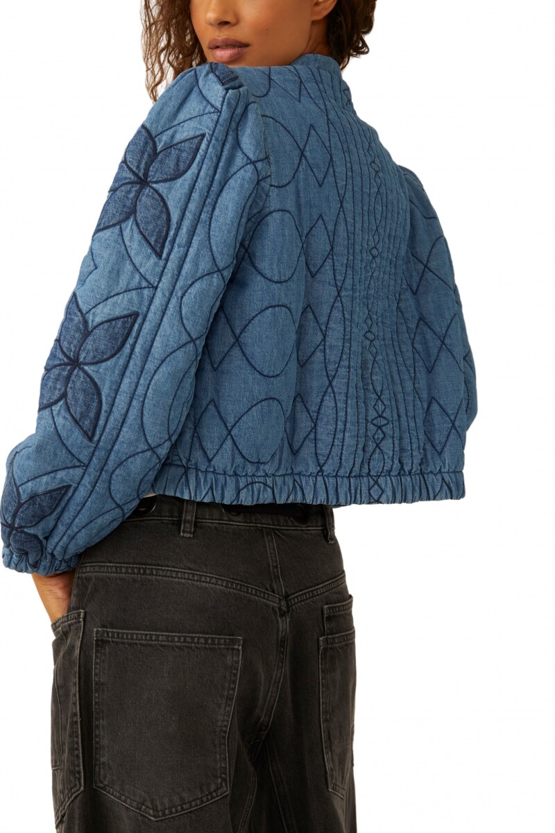 CAMPERA QUINN QUILTED Azul