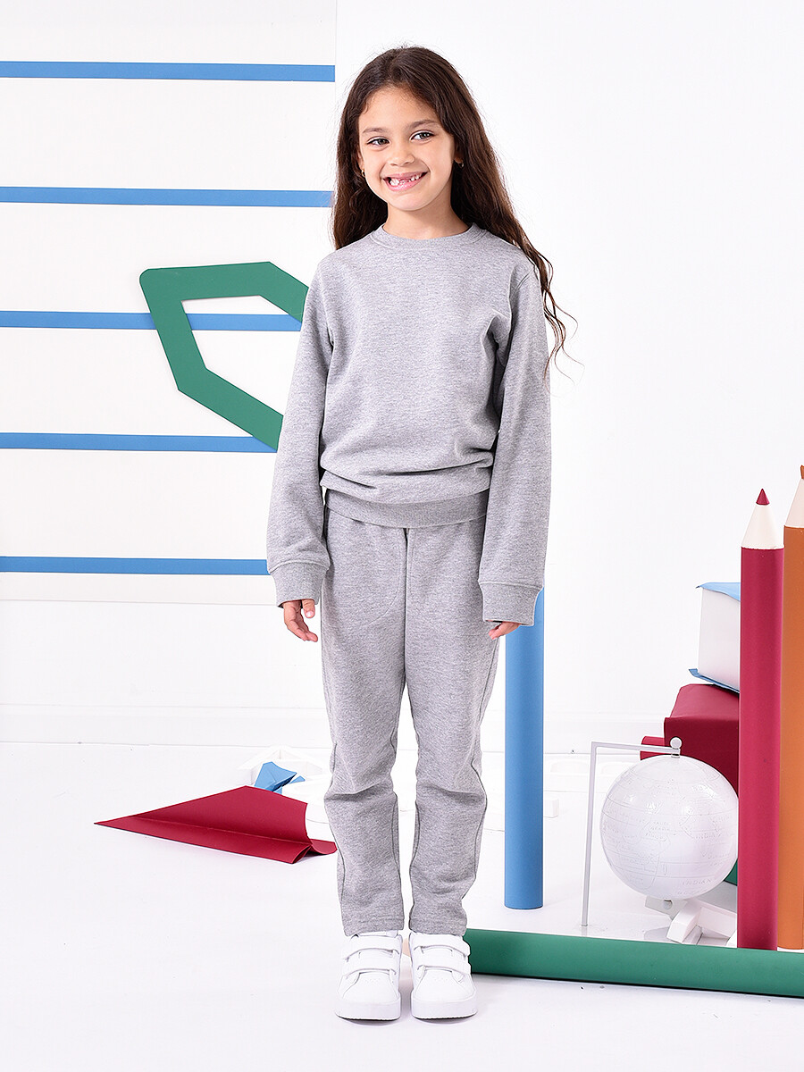 BUZO DEPORTIVO A LA BASE - GRIS MELANGE M 