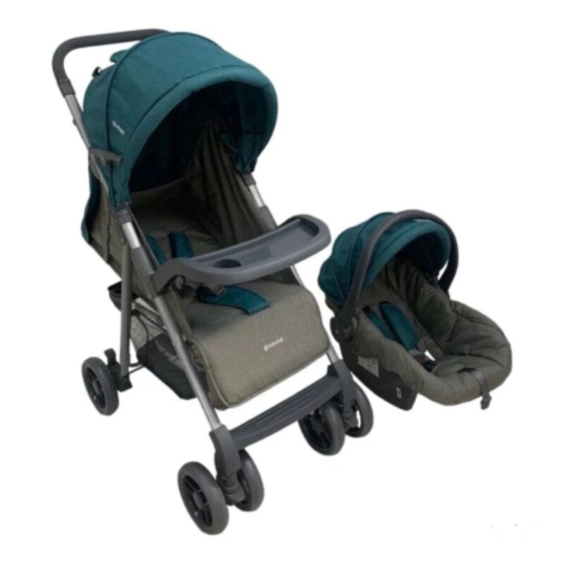 Coche c/Baby Silla Travel System Sevilla Bebesit Verde Coche c/Baby Silla Travel System Sevilla Bebesit Verde
