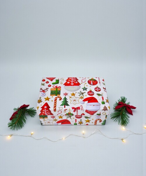 Caja Rigida Navidad 12,5 x 18 ,5 x 7 Diseño 1