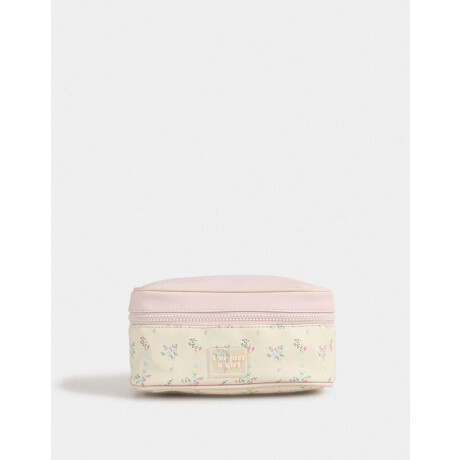 Portacosméticos Puffy Flores Estampado Flores