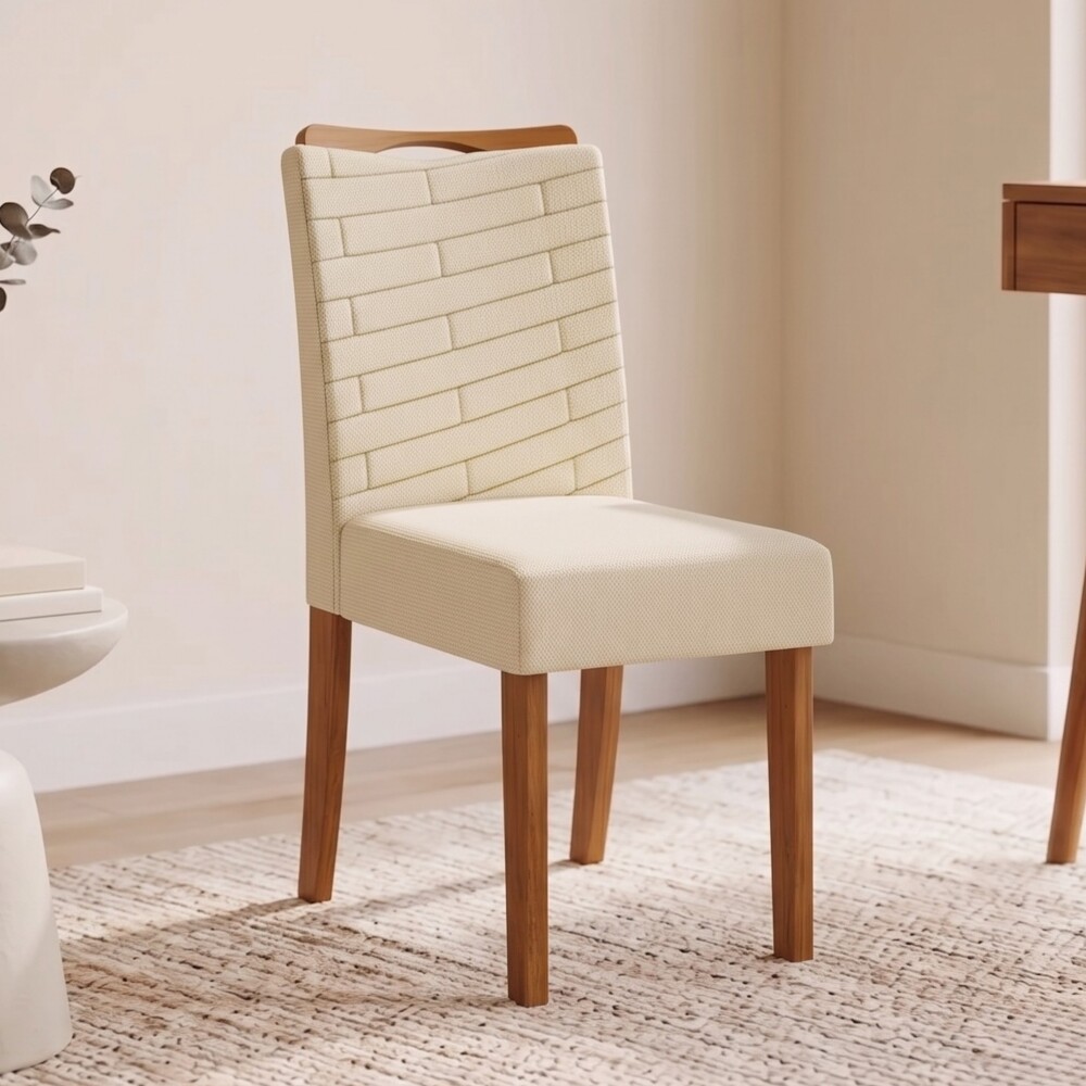 Juego De Comedor 4 Sillas Mesa Redonda - Celeste Gris / Beige
