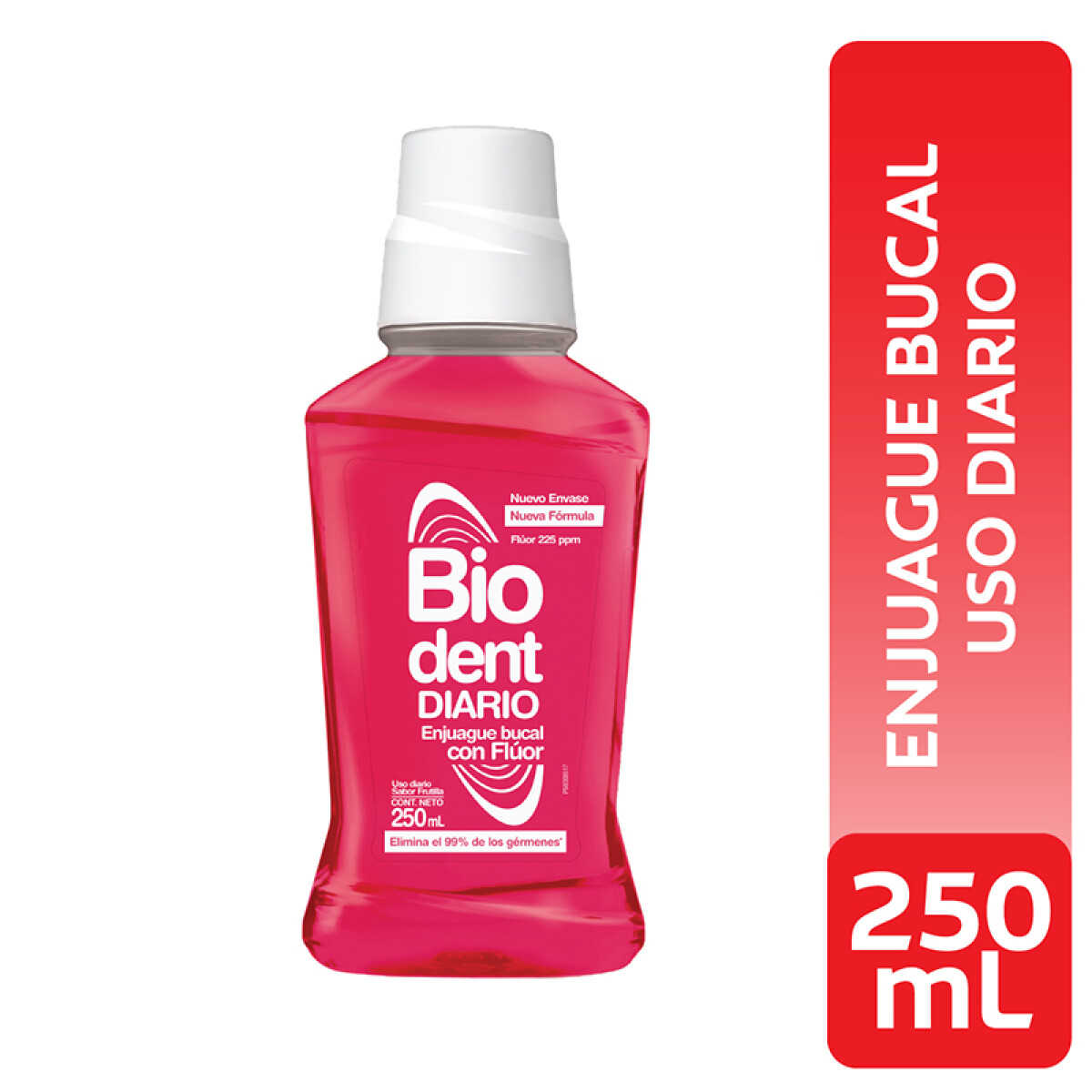 Enjuague bucal Bio dent - Cuidado Diario frutilla 