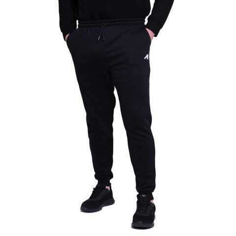 Pantalón Deportivo Hombre Austral con puño y felpa Negro
