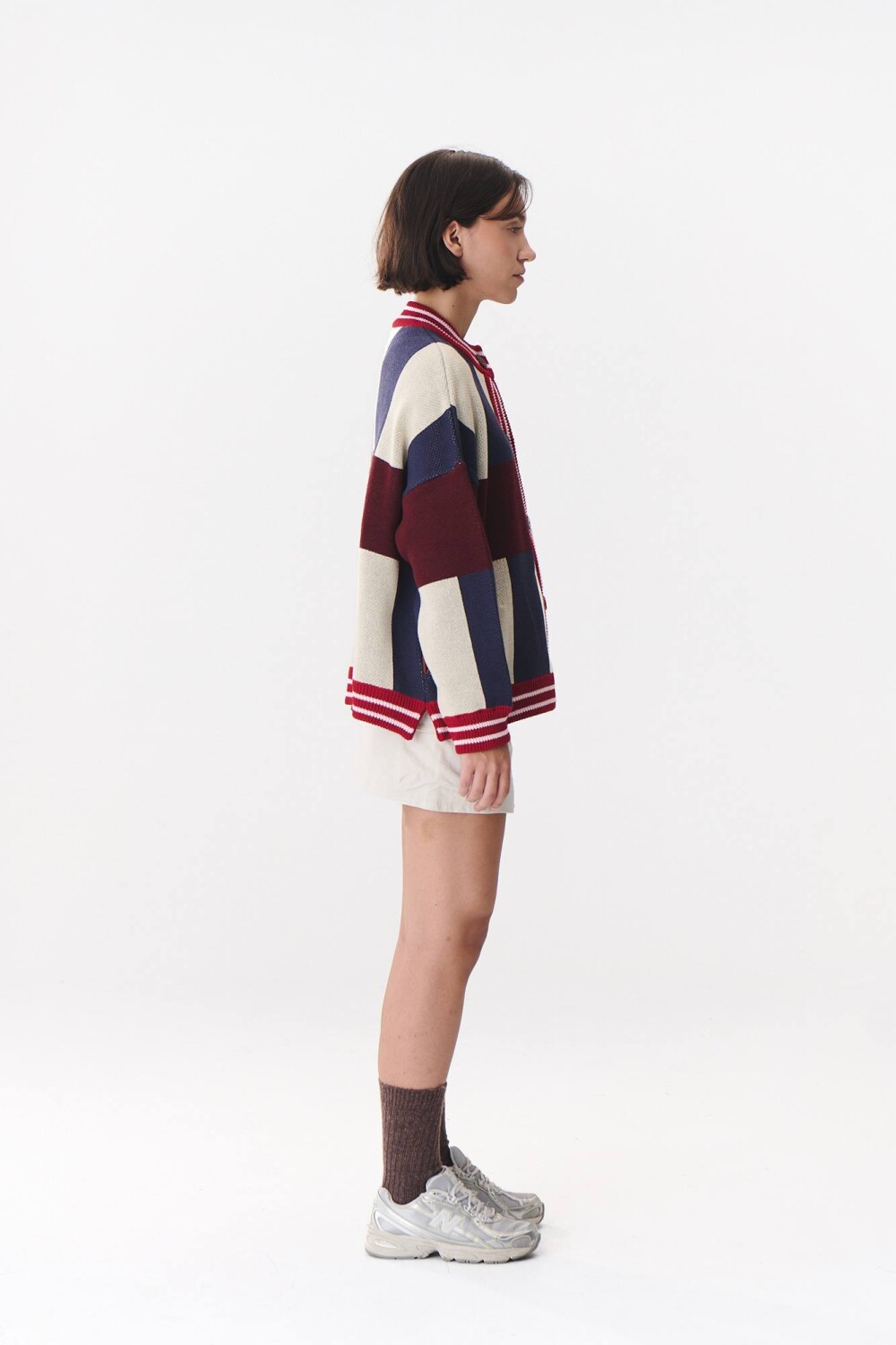 Cardigan Glory Print Azul