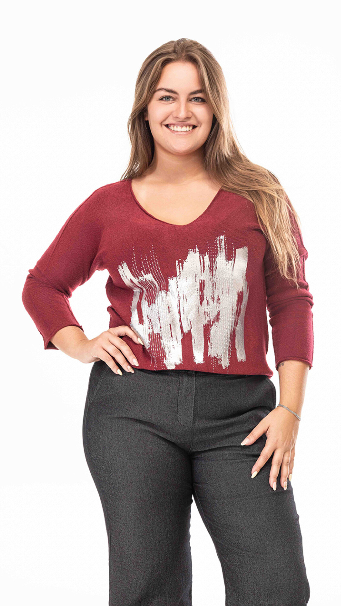 Sweater Madison Bordo