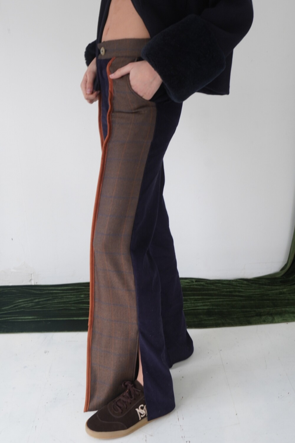 Tweed Pants Azul / Tweed Habano