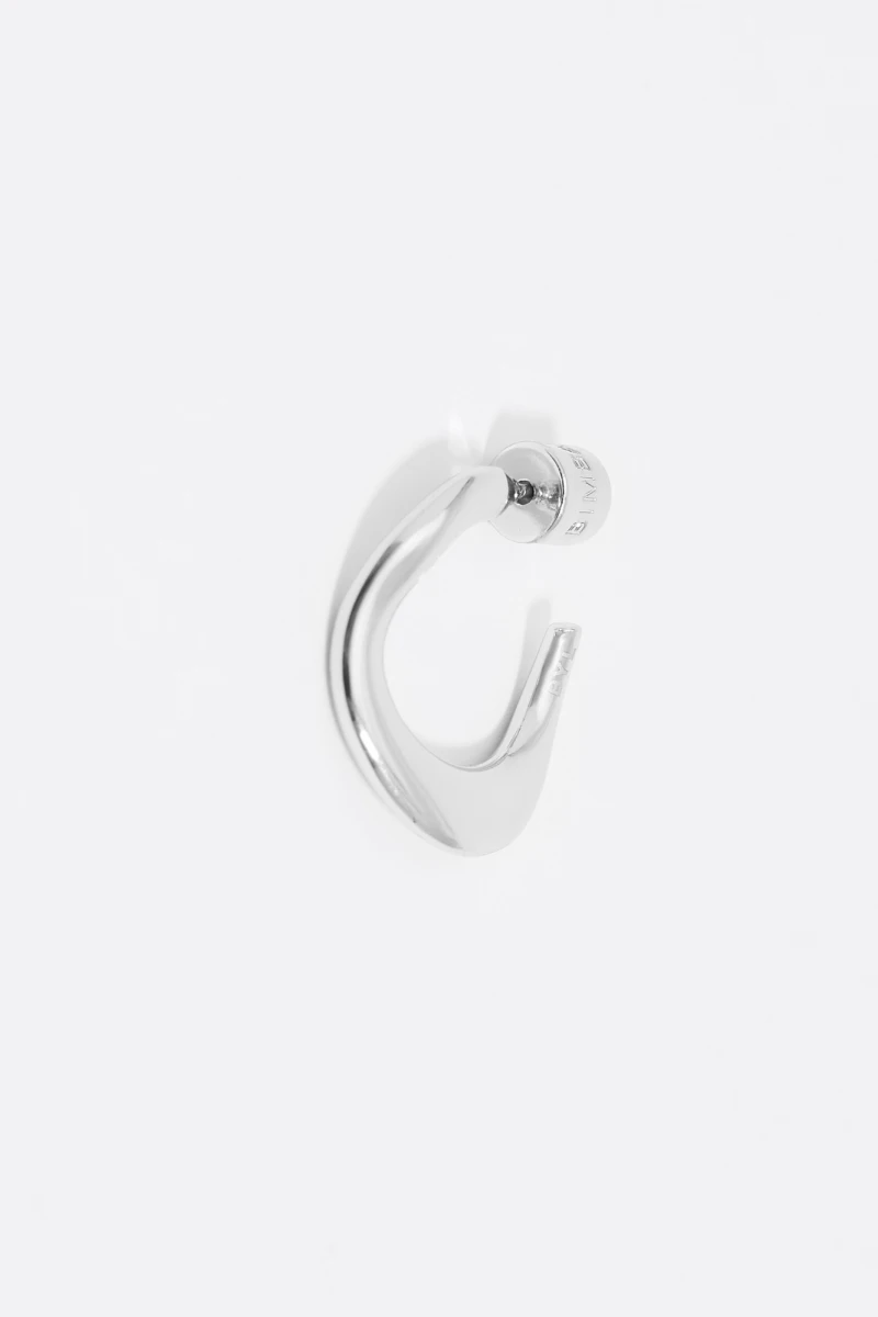 PENDIENTES ARO PEQUEÑO IRREGUL Plata