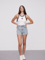 Short Eloide Celeste Grisaceo