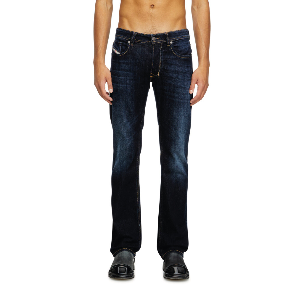 Jeans Urbano Para Hombre Regular Jeans - 1985 Larkee Azul Marino