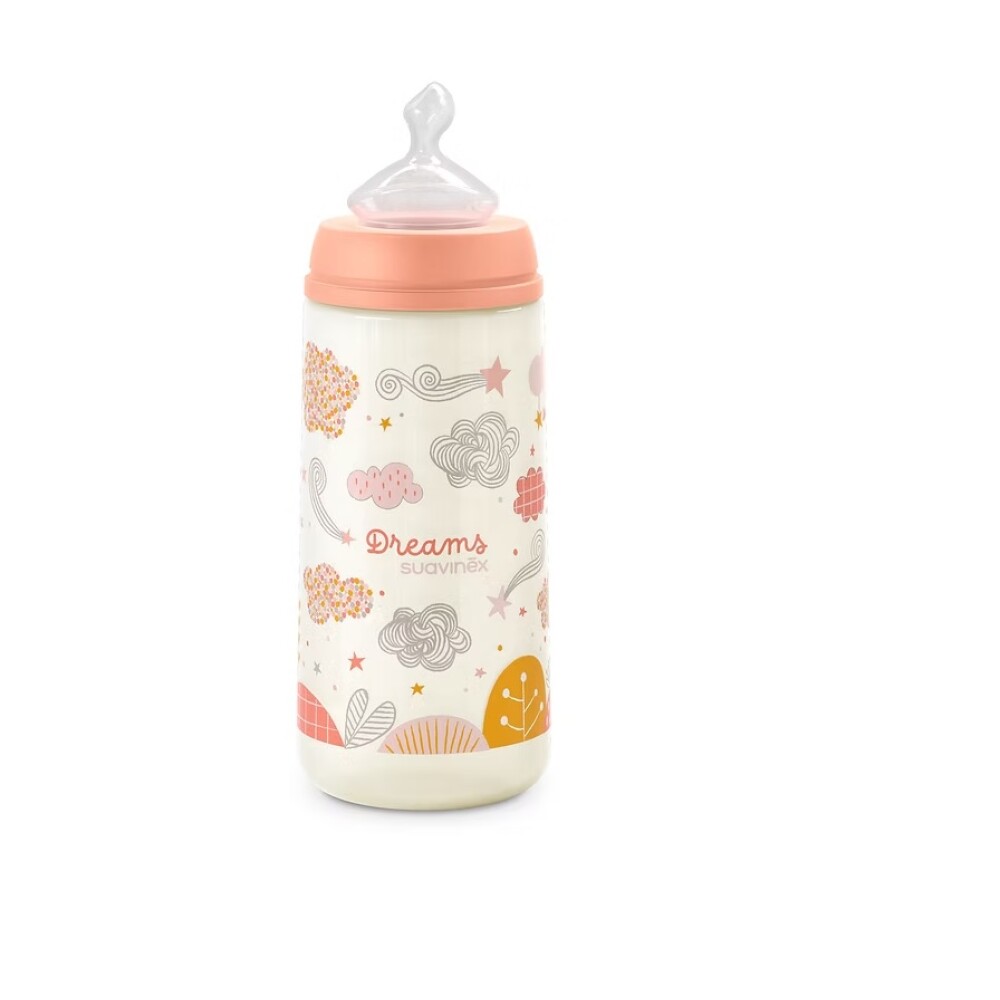 Biberon anatomico 360 ml Suavinex Dreams Rosa Salmon