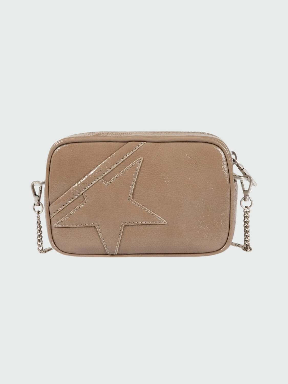 Golden Goose-Cartera de cuero, Star bag mini Visón