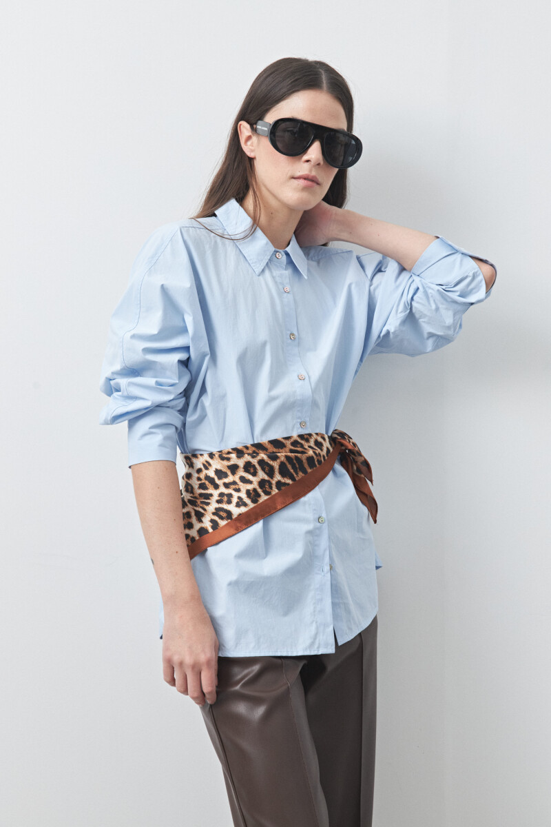 CAMISA CHRISTA Celeste
