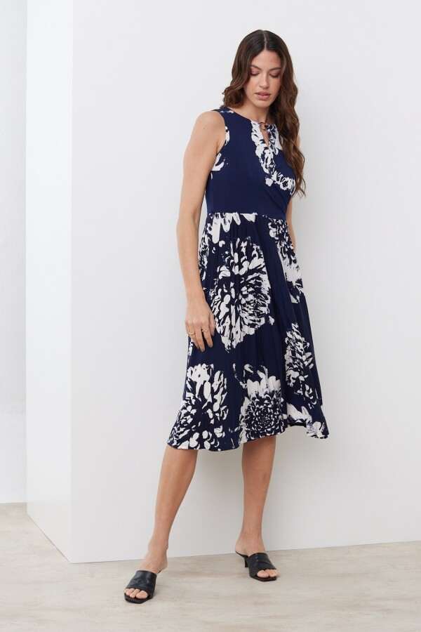 Vestido Flores AZUL/MULTI
