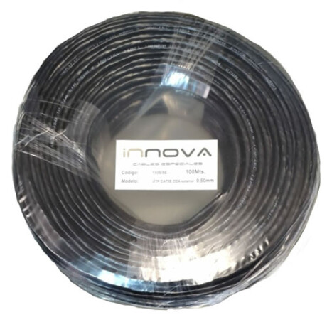 Cable UTP Cat 5e EXTERIOR|Negro|100% cobre-100 Mts|1409/5E 3883