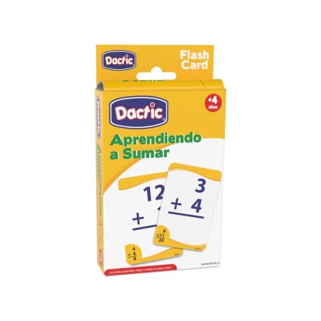 Juego de Tarjetas Dactic Blister Aprendiendo a Sumar Juego de Tarjetas Dactic Blister Aprendiendo a Sumar