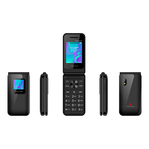 Celular Maxwest Neo Flip 2.4'' + 1.3'' 4G 64MB 128MB Negro Celular Maxwest Neo Flip 2.4'' + 1.3'' 4G 64MB 128MB Negro